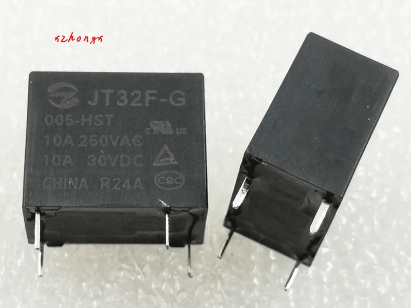 

JT32F-G-005-HST 5VDC Set of Normally Open 4-Leg 10A250VAC Relays