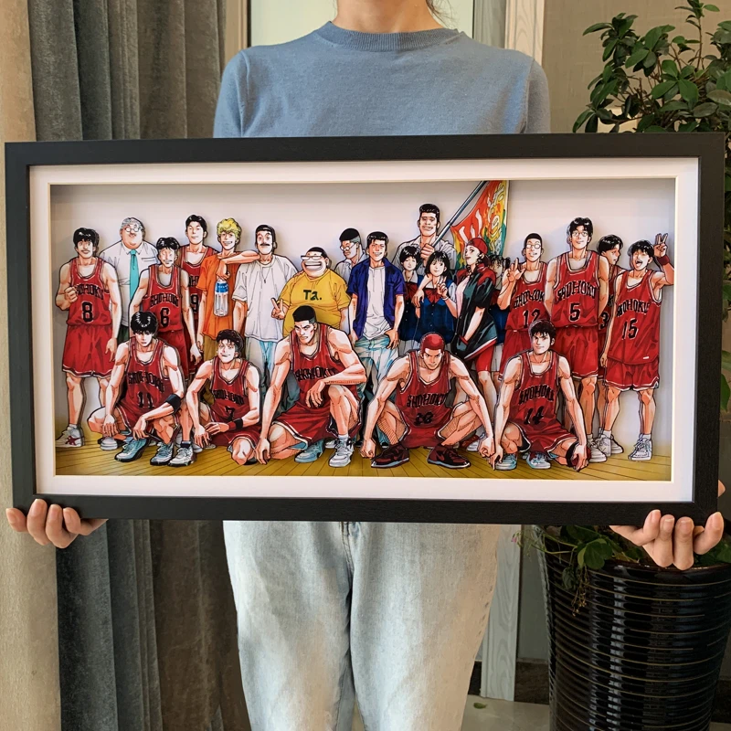

Slam Dunk Xiangbei Photo Family Portrait Decoration Stereograph Hanamichi Sakuragi Matching Model Handmade Collage Gift