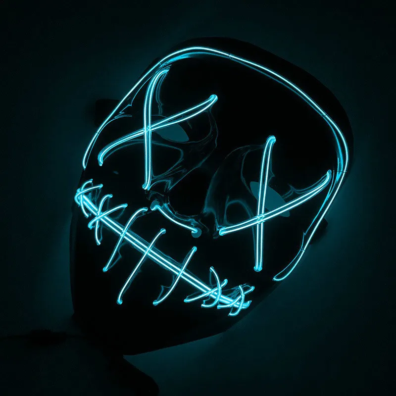 Светодиодная маска для Хэллоуина холодсветильник светящаяся Дэдпула