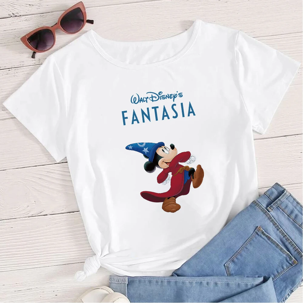 

Disney Casual Women T-Shirts Mickey Mouse Beautiful Magician Robe Clothes High Quality Clothes Simplicity Modern Funny Shirt