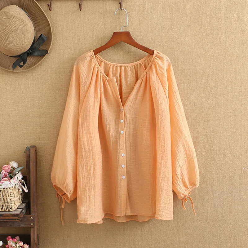 

Plus Size Summer Long Sunscreen Clothing Imitation Lyocel Pleated Long Sleeves Loose Summer Looser Jacket Large Size For Fatgirl