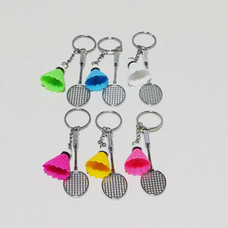 Горячая продажа DIY ручной работы брелок мини ракетка для игры в бадминтон