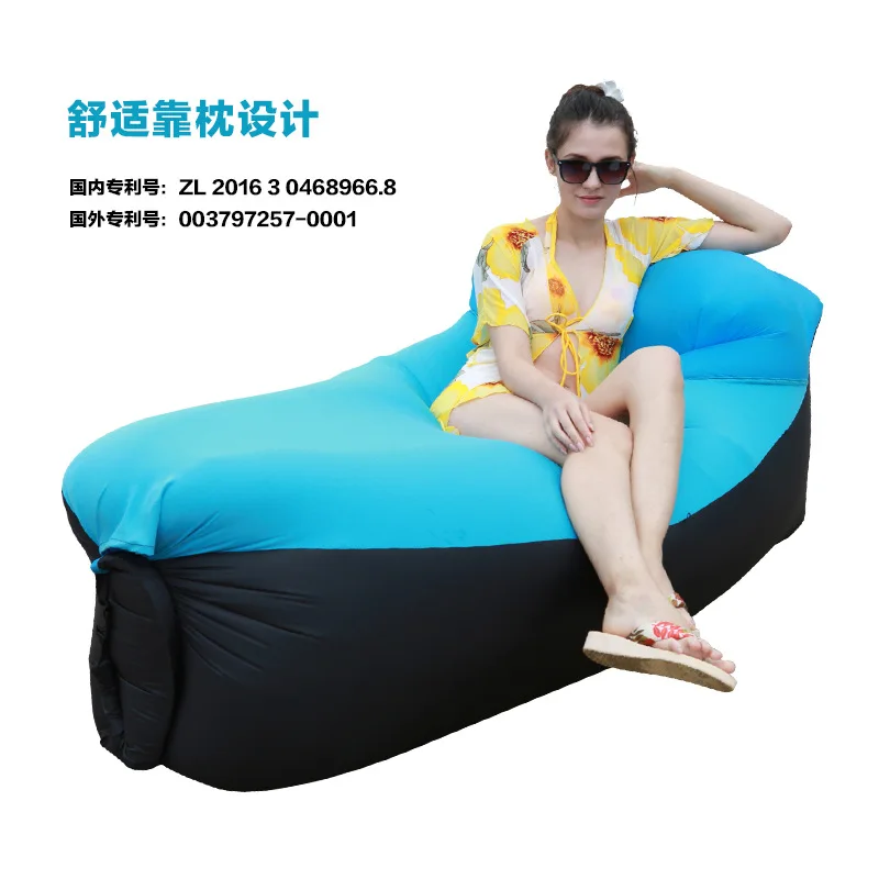 Надувной диван типа подушки для использования внутри помещений и на открытом воздухе во время кемпинга, в парке, на пляже. Портативный матрас на воздушной подушке для ленивой кровати.