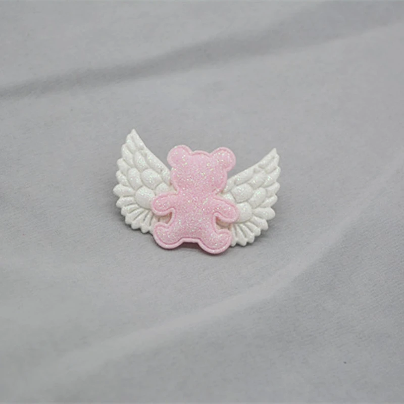 30Pcs Lovely Angel Wings Applique Ornament DIY Garment Glove BB Clip Craft Supplies Cake Baking Mold Making Decorative Materials - купить по