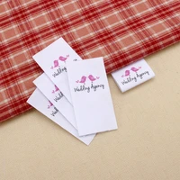 custom clothing labels personalized brand cotton printed tags love birds wedding labels logo or text md0341