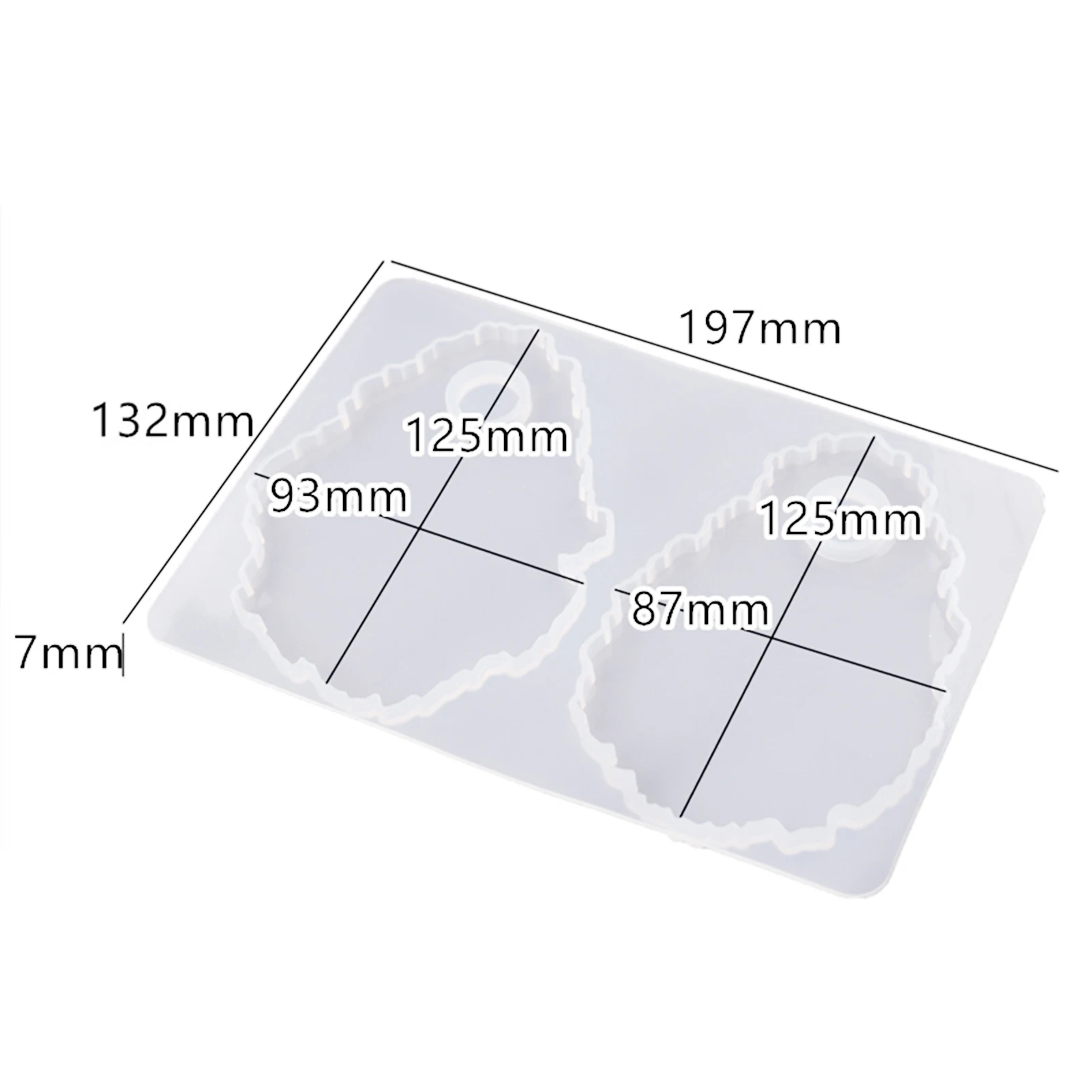 Форма для УФ-отверждаемая эпоксидная смола сделай сам Прозрачная силиконовая