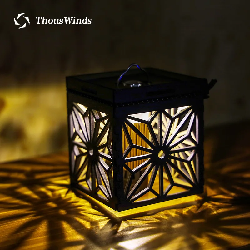 

Thous Winds Goal Zero Camping Lamp Cover LED Shadow Wooden Lantern Tent Atmosphere Light Lampshade