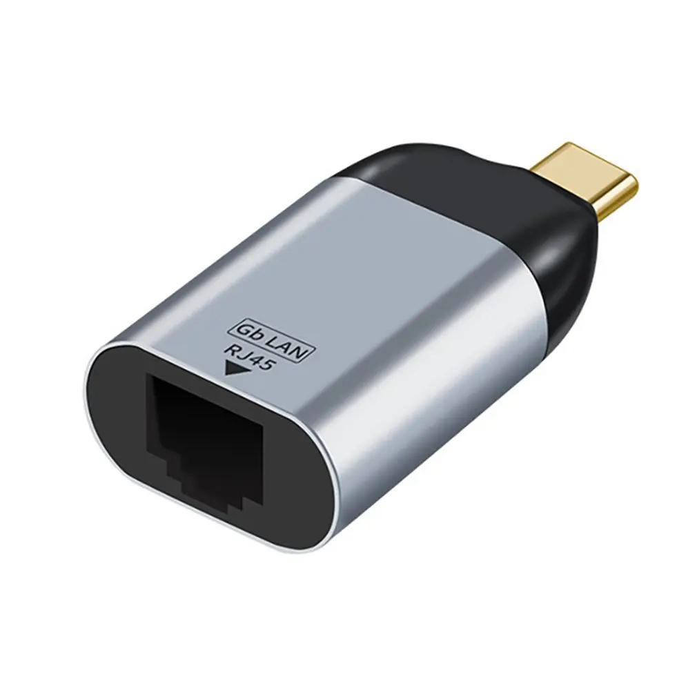 

USB C To Gigabit RJ45 Adapter 8K 60Hz Adapter USB Type-C Adapter For MacBook Male To Gigabit RJ45 Female Adapter