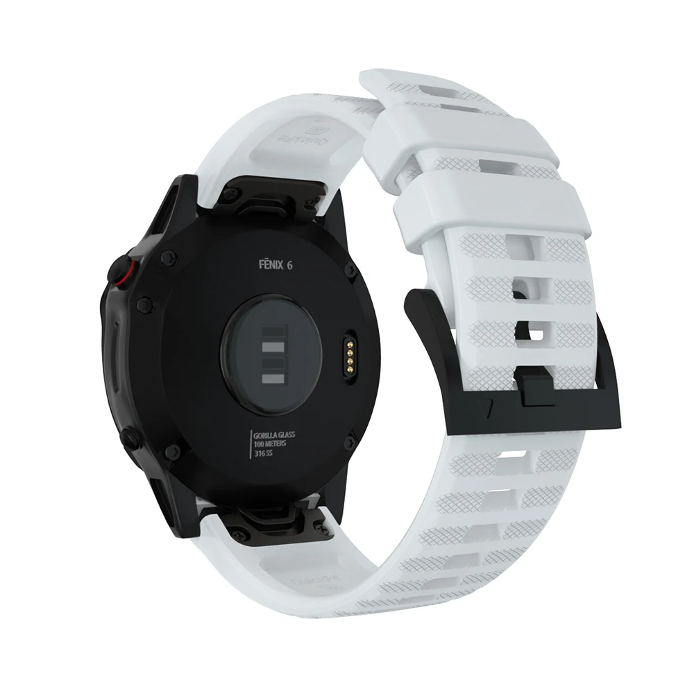26 мм 22 мм 20 мм силиконовый Быстрый ремешок для часов Ремешок для Garmin Fenix 6x6 6s 5 5S Plus 3 3 часа Quickfit резиновый ремешок для наручных часов