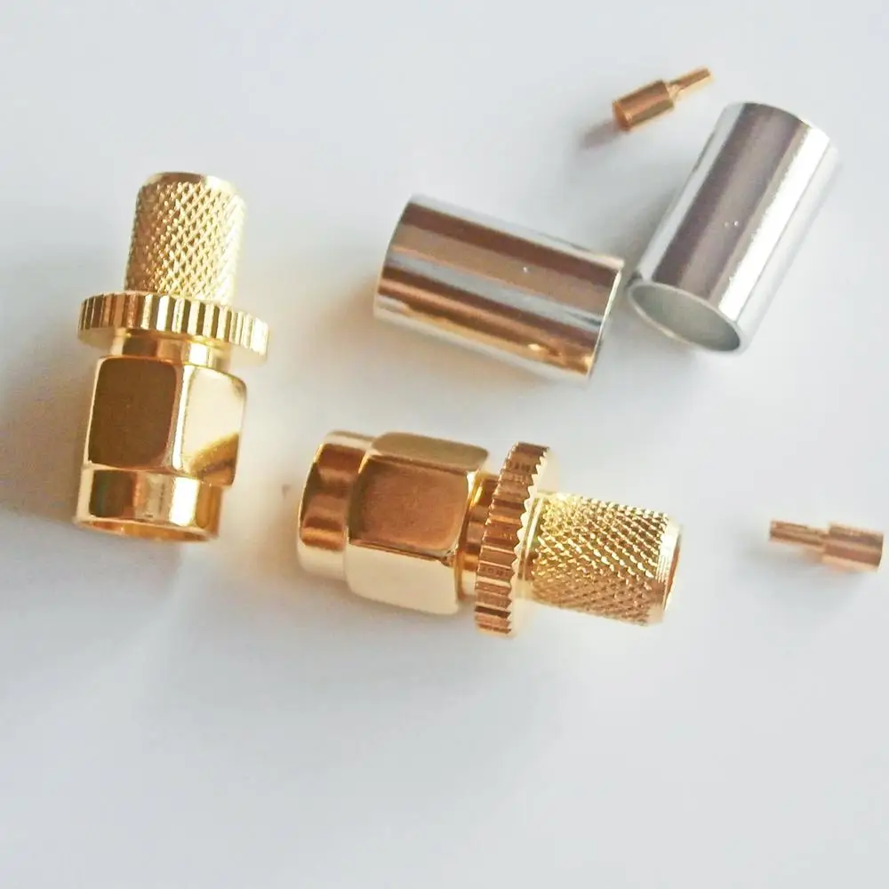 1X шт. RPSMA RP SMA Штекерный обжим для RG8X RG 8X RG59 LMR240 кабельная штепсельная вилка с