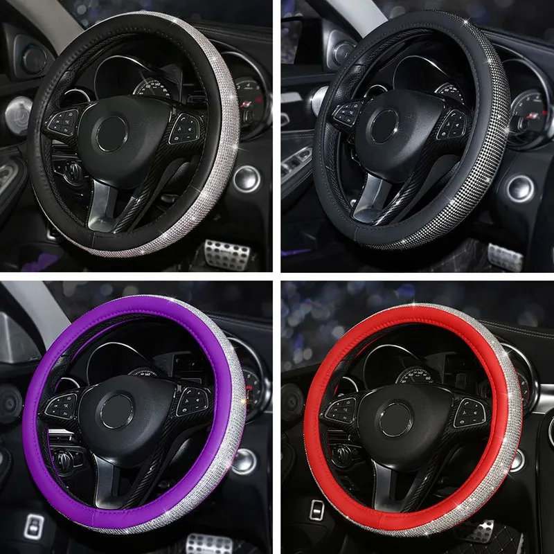 

Full-drilled Steering Wheel Cover For Personality Unisex Steering Wheel