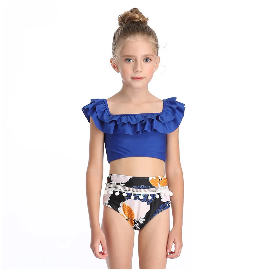 Детский купальник Falbala для девочек бикини маленьких детей Infantil 2020 новый летний