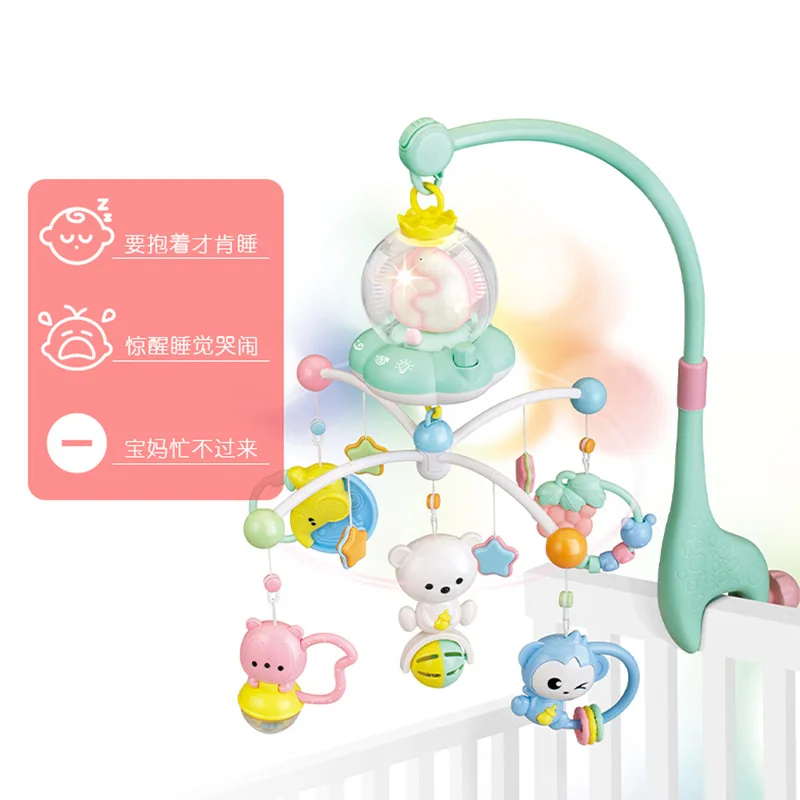 

Remote Control Bed Bell Baby Gift Baby Play Set 0-1 Years Old Baby Bed Bell Music Rotating Puzzle Rattle Bedside Bell