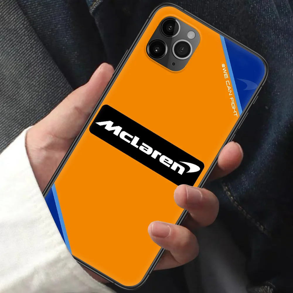 

Mclaren Sport Car Phone Case For Iphone 11 12 Mini PRO XR X XS MAX 6 6s 7 8 Plus 5 5s SE 2020 black Cell 3D Funda Luxury Prime