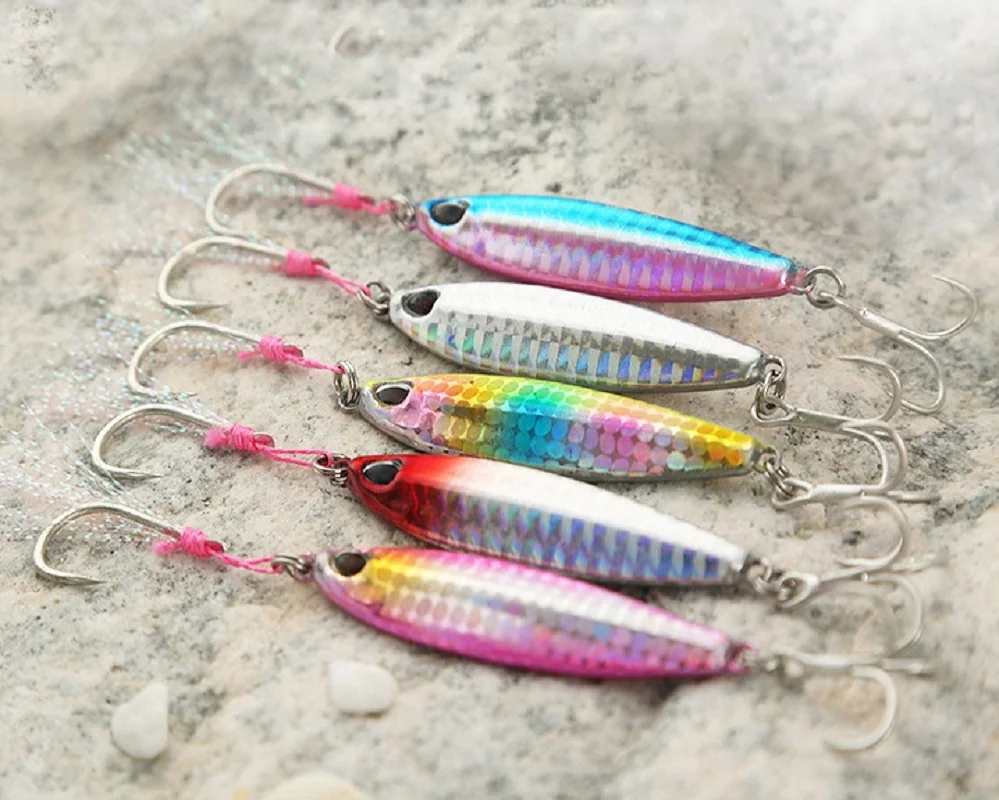 Рыболовные приманки наживка со свинцом длинная блесна двойной крючок