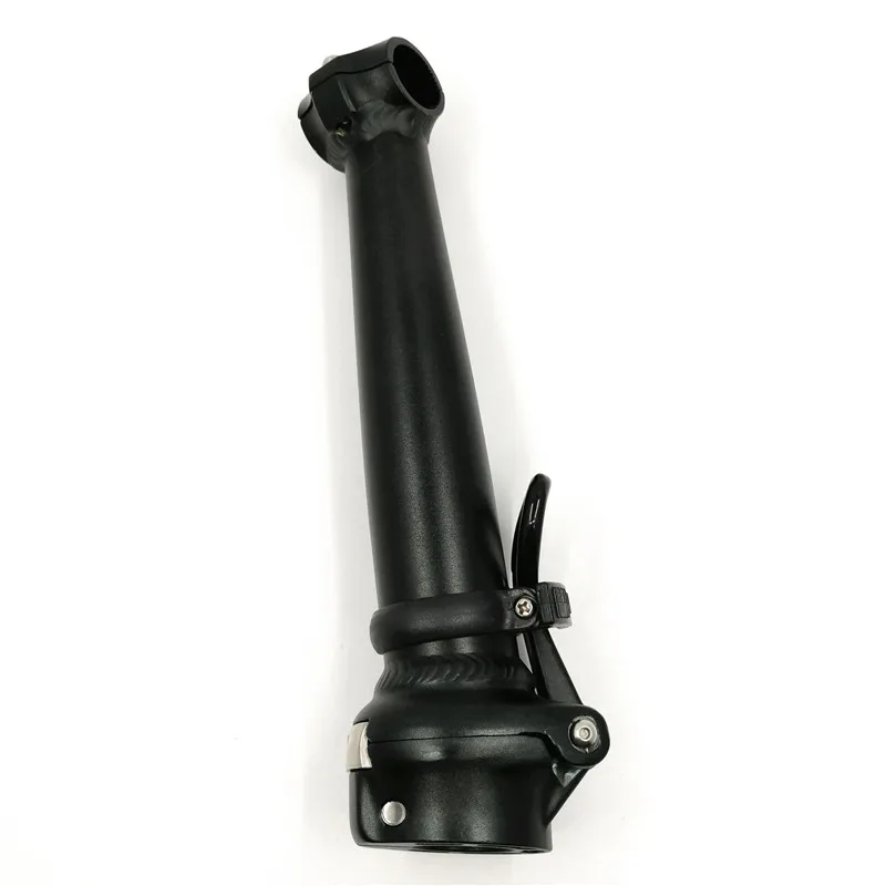 21.5cm Black 412 складной велосипедный стержень 25,4 мм-руль 28,6 мм-вилка 21,5 см двойная гайка фиксирующая внутренняя Складная стволовая трубка черный/серебристый - Цвет: 21.5cm Black