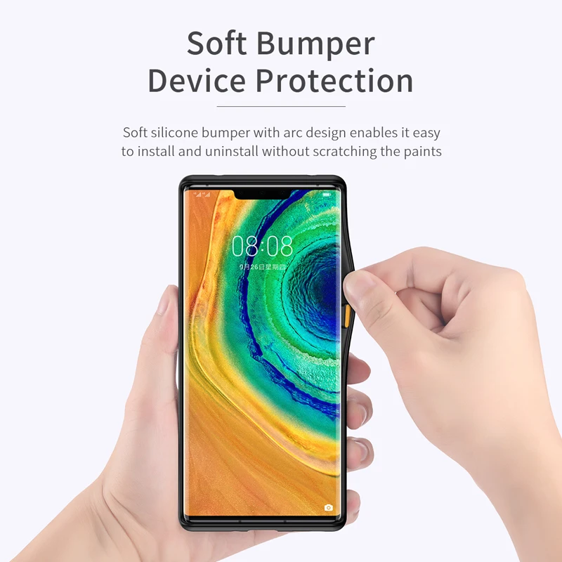 

For Huawei Mate 30 Pro Case Rock Matte Translucency Shockproof Plastic Silicone Hybrid Phone Cases for Huawei Mate 30 Back Cover