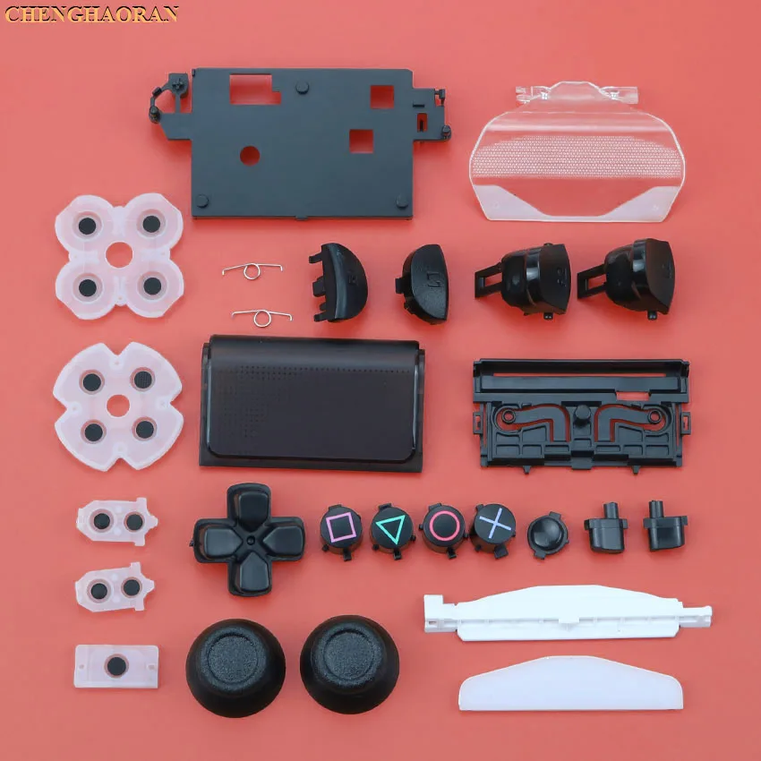 Black buttons kit Сменный корпус, чехол для sony PS4 Pro 4,0 JDS-040, беспроводной контроллер, Модный комплект, чехол для Dualshock 4 Pro - Цвет: Black buttons kit