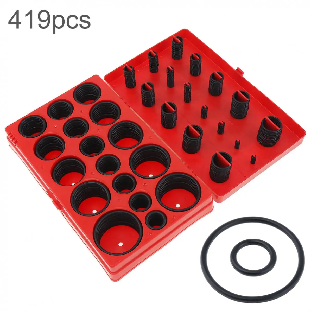 

Universal Metric Kit 419pcs/lot Rubber Seal O-Ring Assortment Plumbing O-Ring Universal Metric Kit Mechanical Hardware