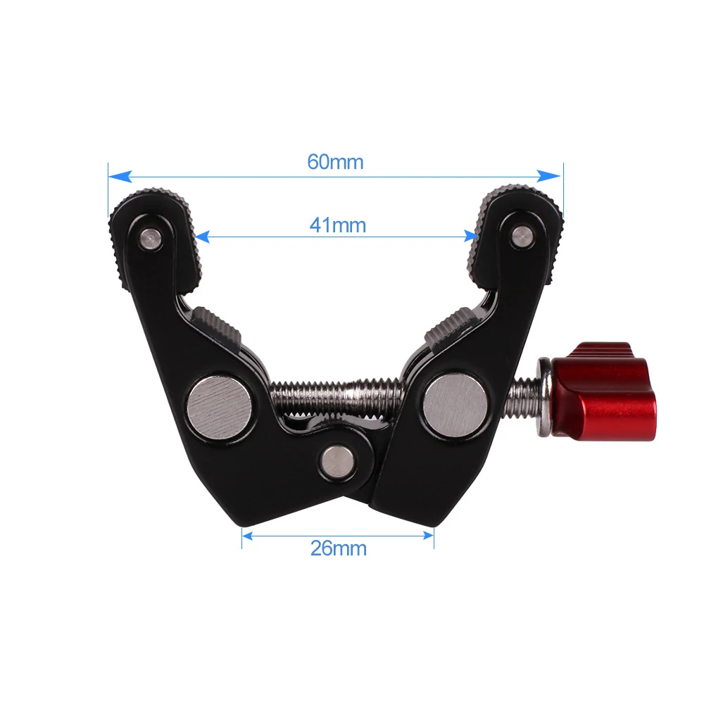 Многофункциональный зажим для крепления на шаровой головке Magic Arm Clip Clamp 1/4 &quot-20