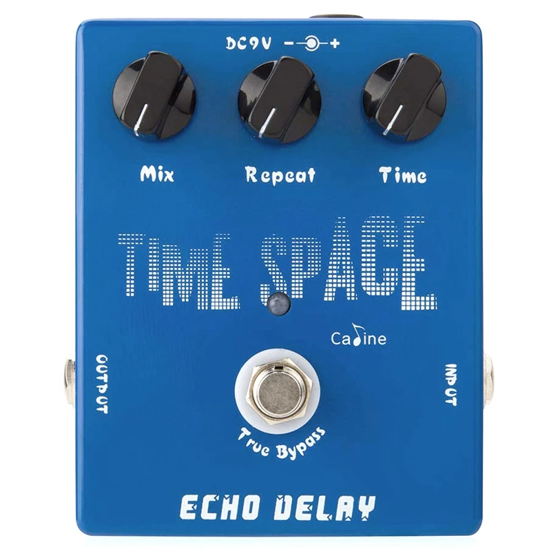 Caline CP-17 Echo Delay Guitar Effects Pedal Time Space Bass Distortion True Bypass Blue | Спорт и развлечения
