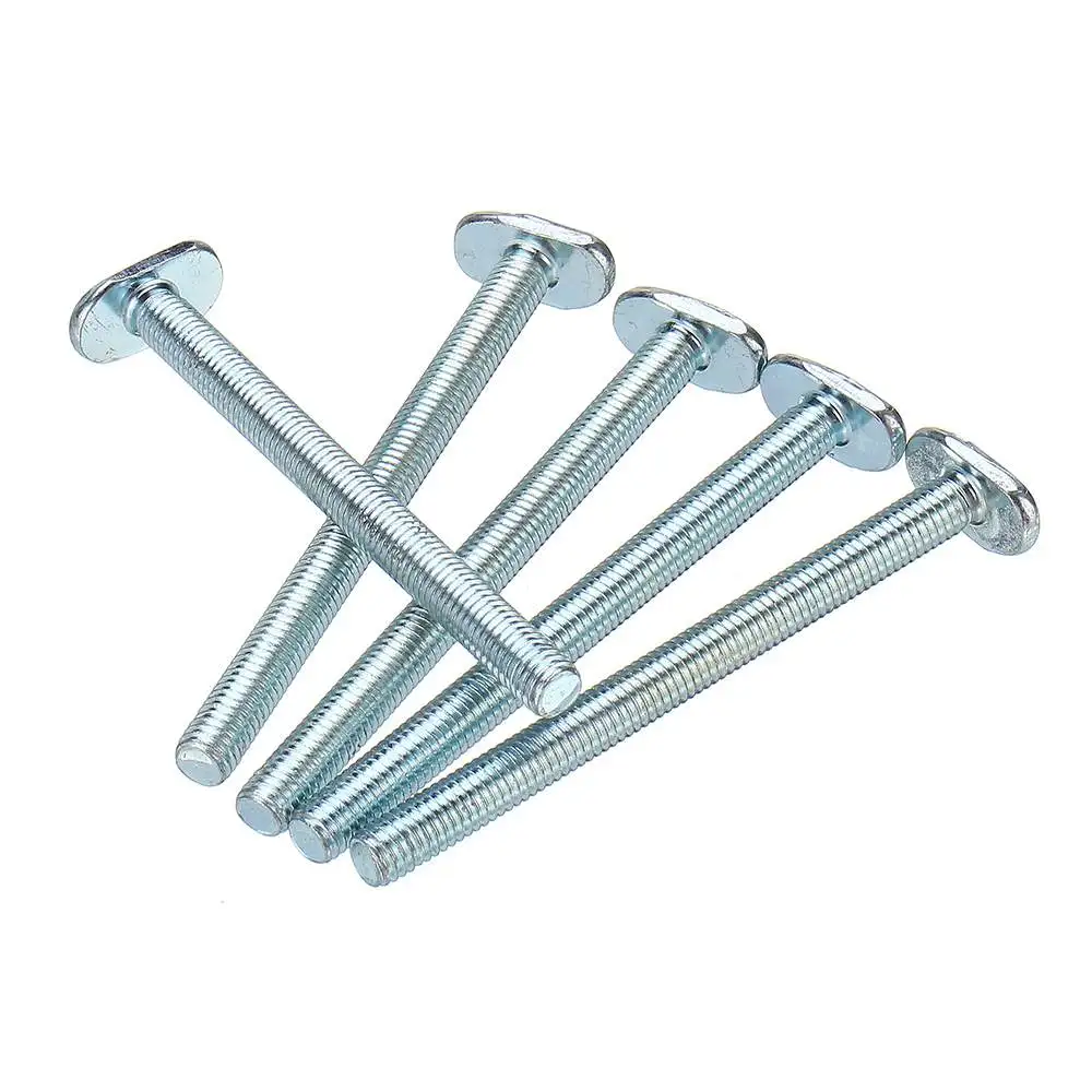 5pcs M8 T Nut Screws for 19x9.5mm T-track T-slot Miter Track Jig Table Saw Router Woodworking Tool New | Обустройство дома