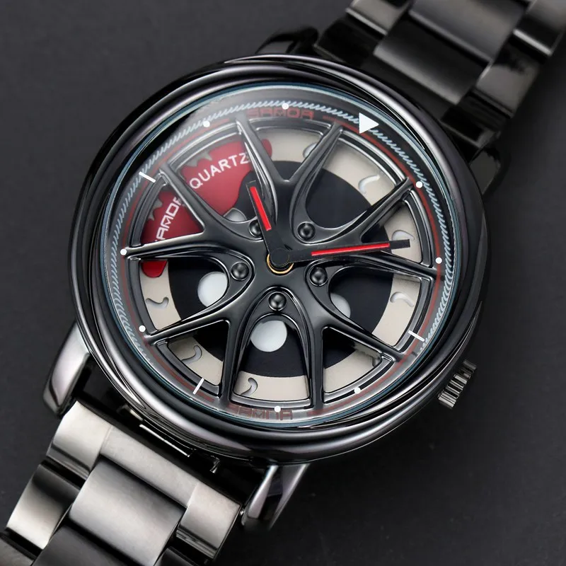 [360° Spinning] SANDA 2021 Hot Sell Men Watch Graceful Racing & Furious Rotating Dial Quartz Wristwatch Gifts Relogio Masculino