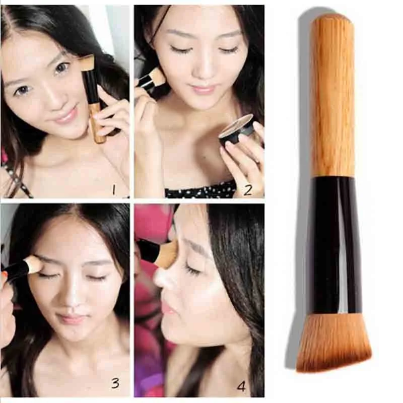 

brand wood Makeup brushes Powder Concealer Blush Liquid Foundation Face Make up Brush Tools Professional Beauty Cosmetics