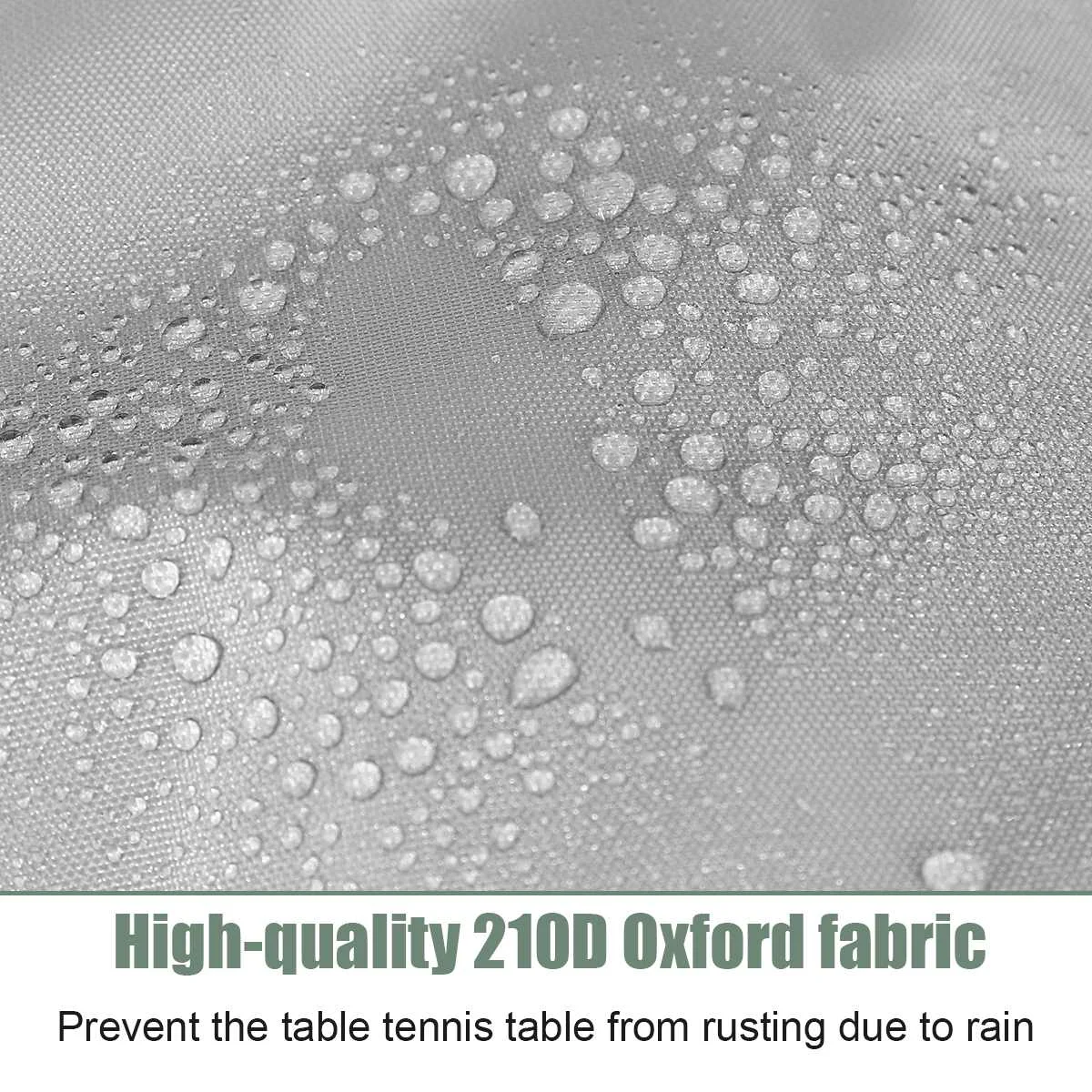 

165x70x185cm 210D Oxford Cloth PingPong Table Storage Cover Table Tennis Sheet Indoor Outdoor Protection Anti Dust Cover