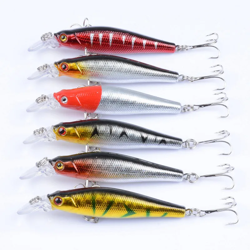 

1PCS Floating Bionic Bait 8.5cm/8.4g 6 color Sinking Minnow Isca Artificial Baits For Bass Perch Pike Trout