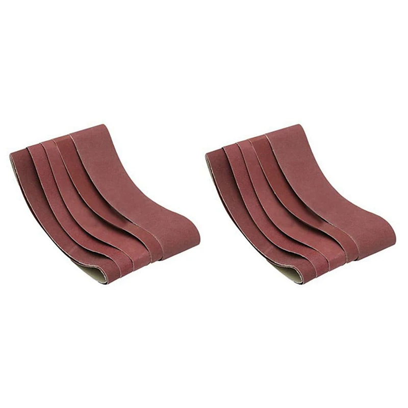 

10 Pcs 100 X 915Mm Sanding Belt 4 Inch X 36 Inch Sanding Screen Abrasive Band With 120 Girt & 60 Girt