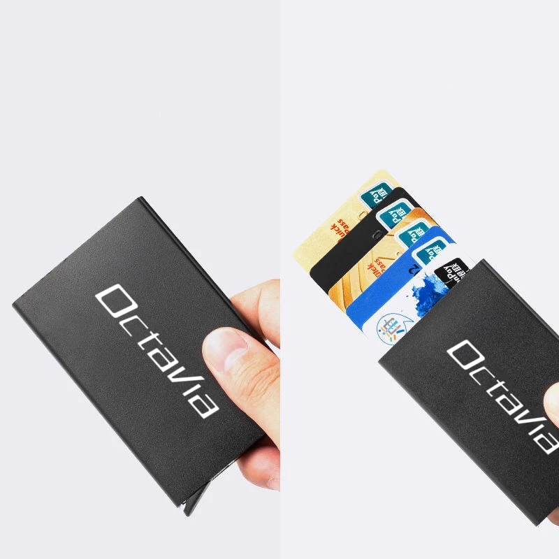 Смарт-кошелек тонкий чехол с идентификационной картой RFID автоматическая