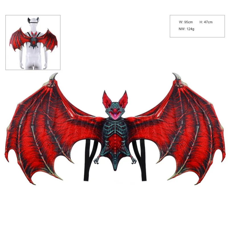 Украшение для Хэллоуина Нетканая ткань 3D Крылья ангела тематическая вечеринка