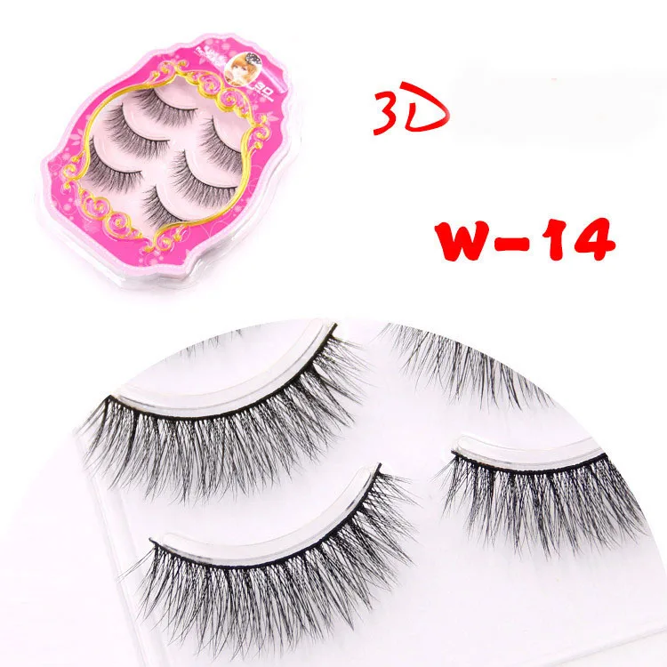 Красивые роскошные накладные ресницы натуральный густой конец глаза