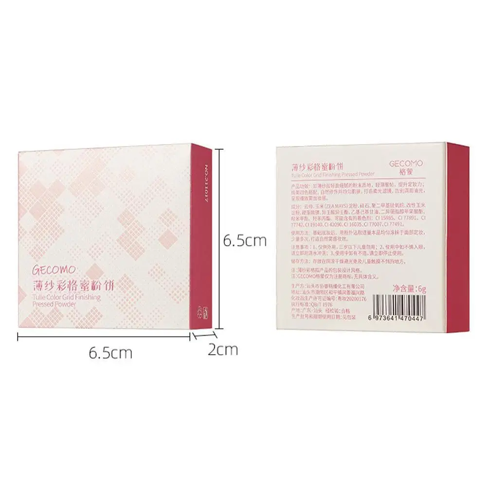 

Tulle Color Setting Makeup Powder Cake Four-color Micro-pearl Control Light Makeup Hold Oil Waterproof Loose Powder A5K2