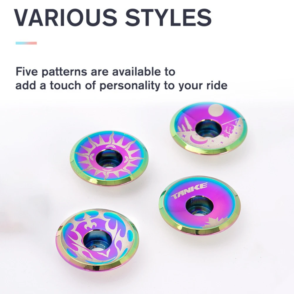 

Bike Headset Aluminium Alloy Top Cap Bike Stem Cover with M6*30mm Bolt Bicycle Accessories