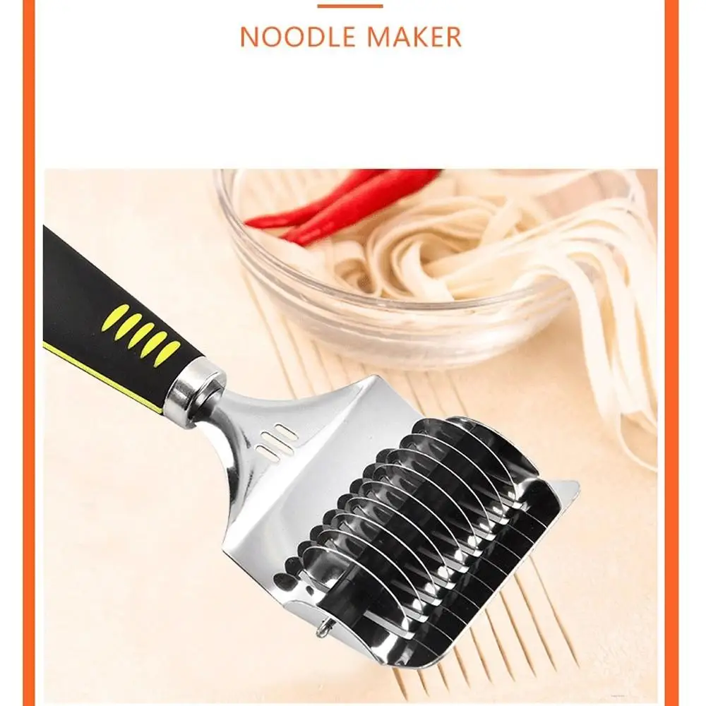 

Manual Stainless Steel Noodle Shallot Garlic Cut Roller Cutter Kitchen Practical Helper Tool Noodle Dough Cutting Maker