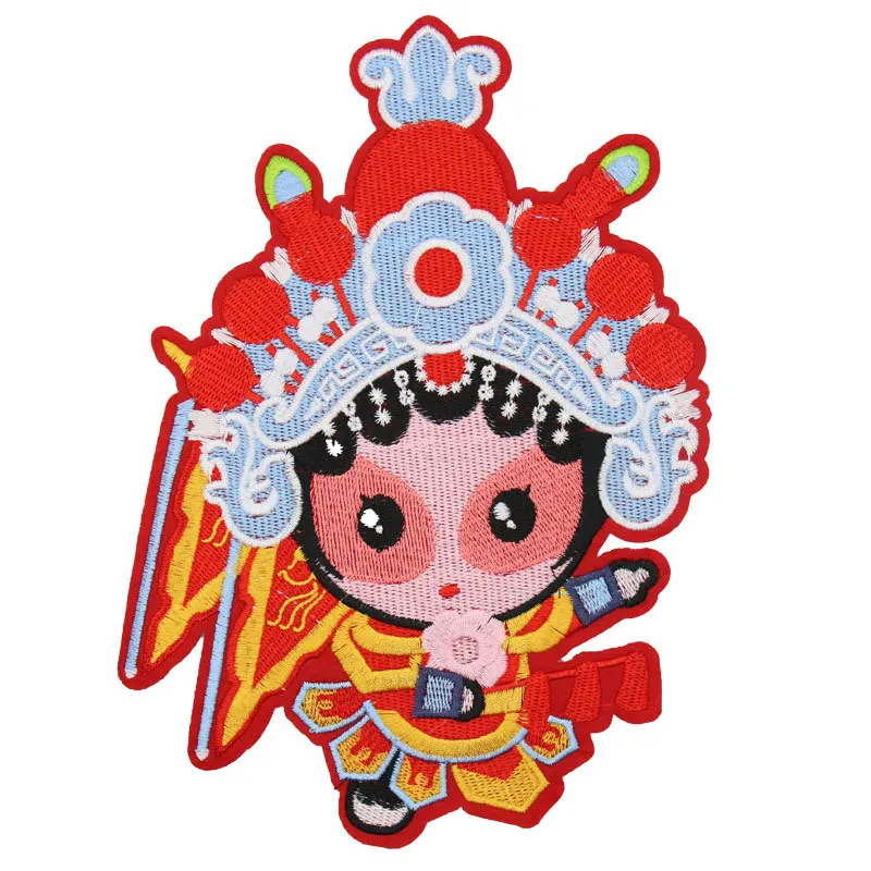 Большой китайский Пекинская опера символов лицевые пластыри классической