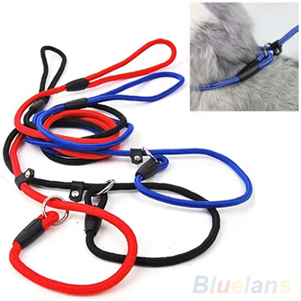 

Pet Dog Collar Traction Rope High Quality Outdoor Anti-lost Nylon Ropes Training Leash Slip Lead Strap Adjustable Collar