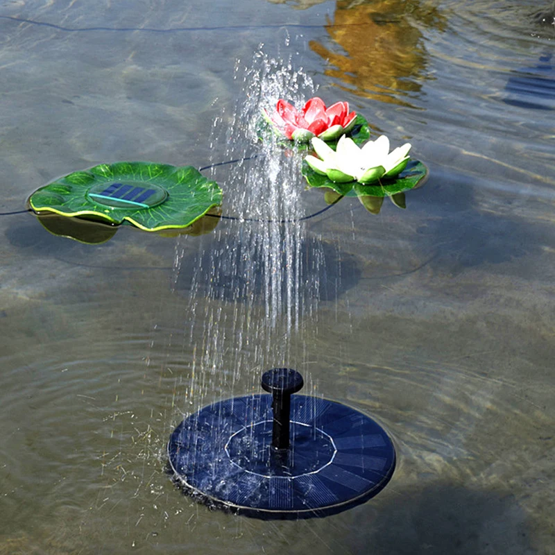 

Garden Mini Solar Fountain Solar Water Fountain Garden Pool Pond Outdoor Solar Panel Garden Decoration