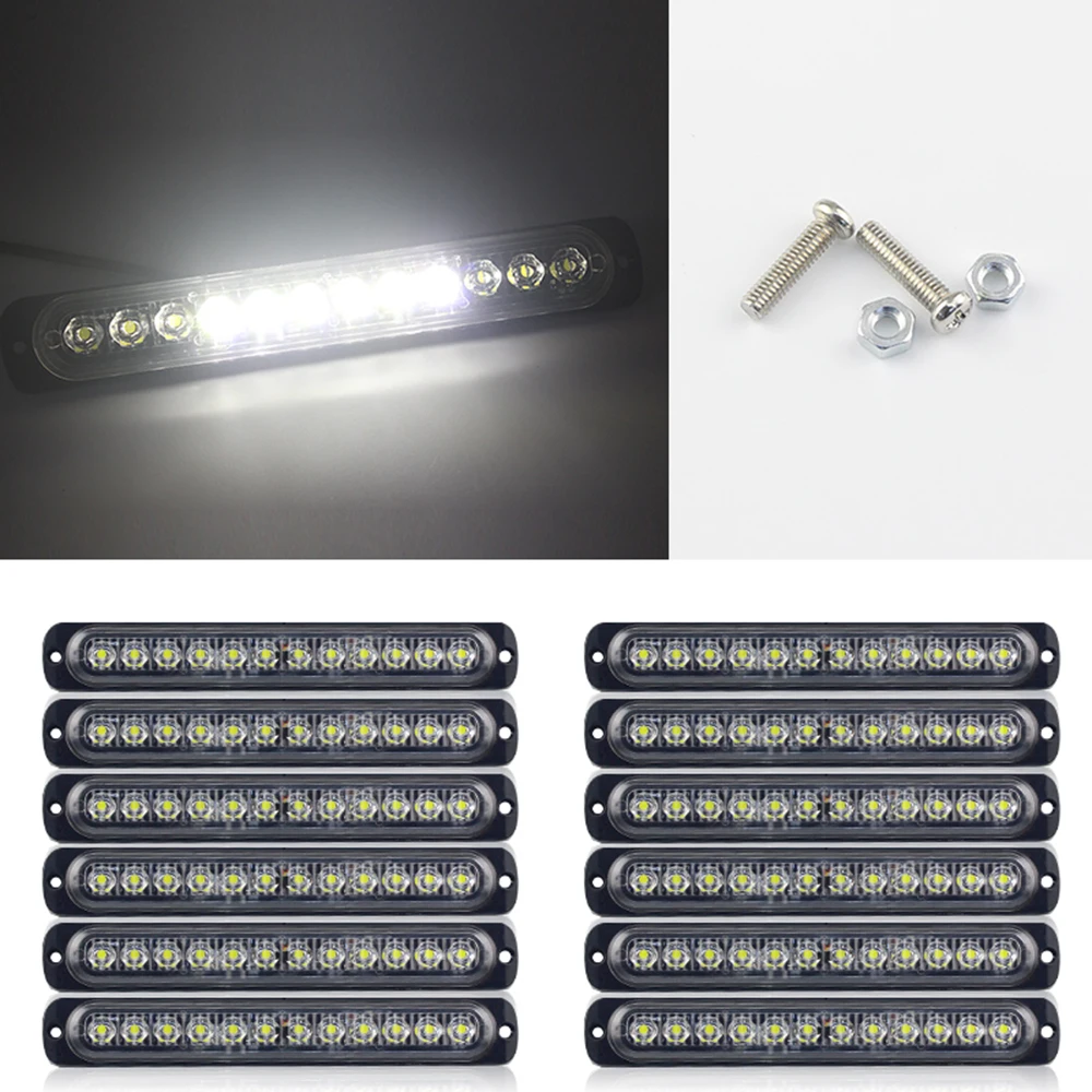 12x Автомобильная светотехника для грузовика световая полоса боковой лампы бар