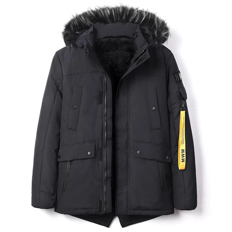 

Vintage Winter Hooded Jacket and Coat Fur Collar Wadded Jacket Plus Size 4XL Casual Padded Outwear European Streetwear 2020 A870