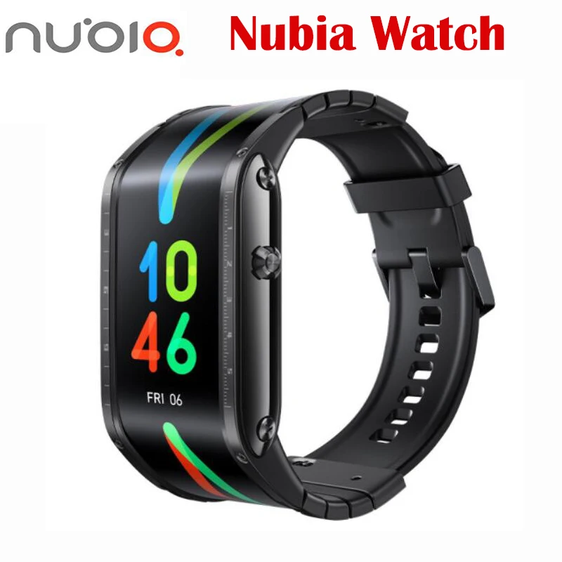 Глобальная версия Новый Официальный Оригинал Nubia Смарт часы Складная Дисплей