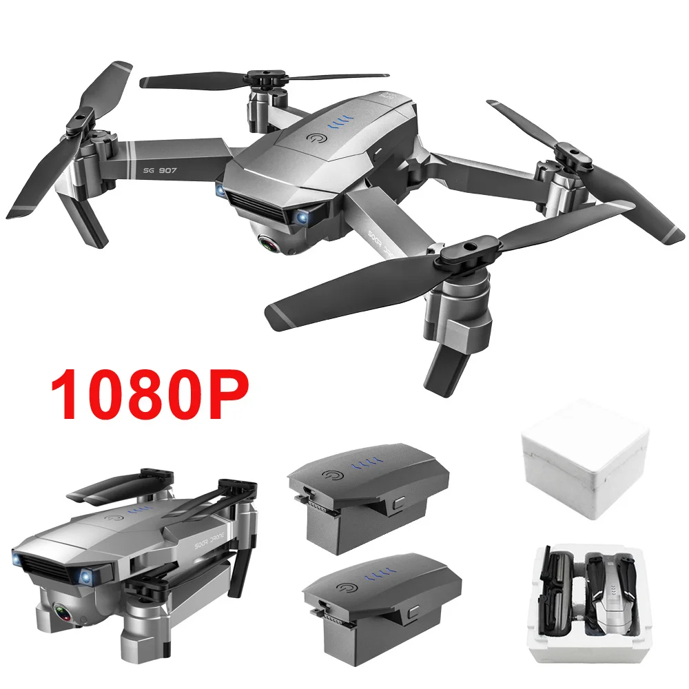 1080P 2 battery foam SG907 складной gps 5G wifi FPV RC Квадрокоптер с 4 K/1080 P Ультра HD камерой оптическое позиционирование дрона VS SG906 F11 X46G - Цвет: 1080P 2 battery foam