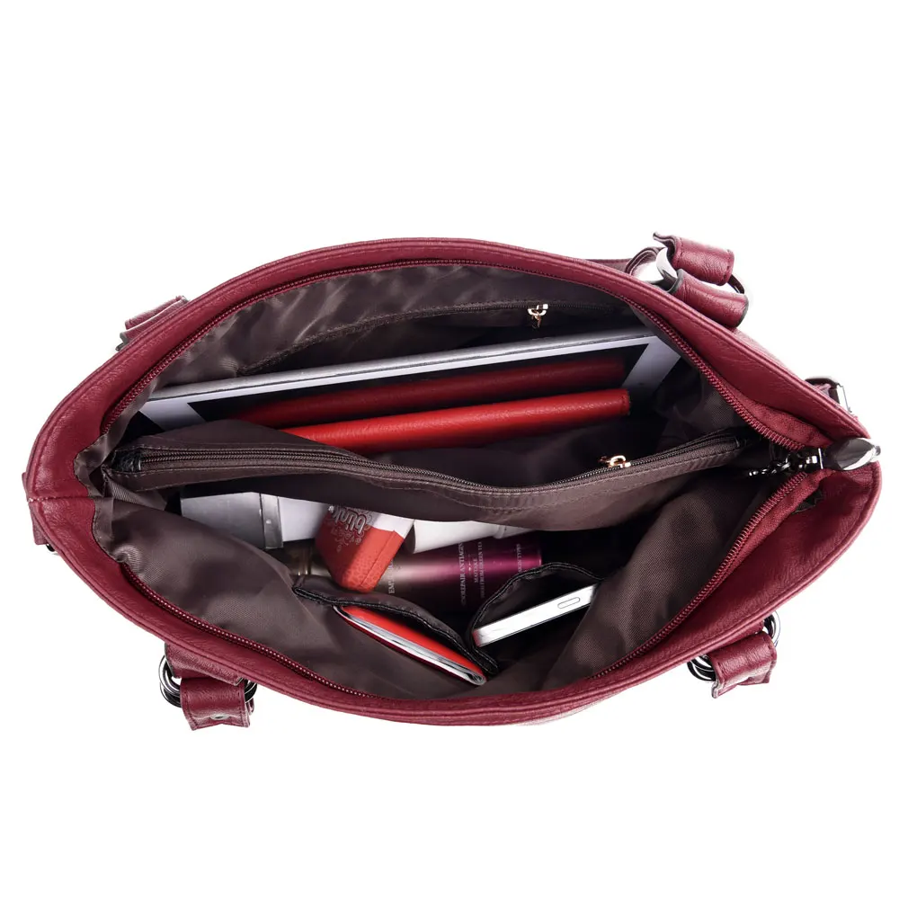 

Women PU Leather Handbags Designer Soft Shoulder Bags for Women Messenger Bags Crossbody BagsTop-Handle Bags Bolsa Luxury Bags