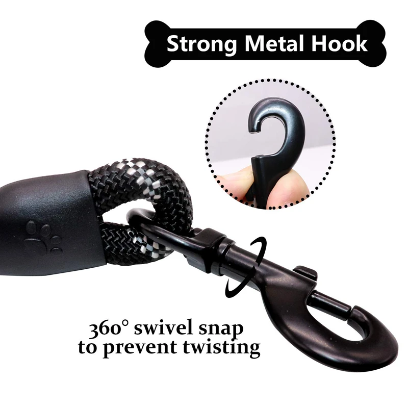 Светоотражающий длинный поводок для собак нейлоновая веревка домашних животных