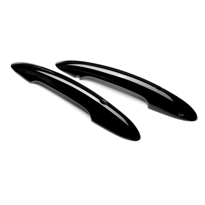 2 шт. автомобильный Стайлинг внешние глянцевые яркие черные дверные ручки чехлы