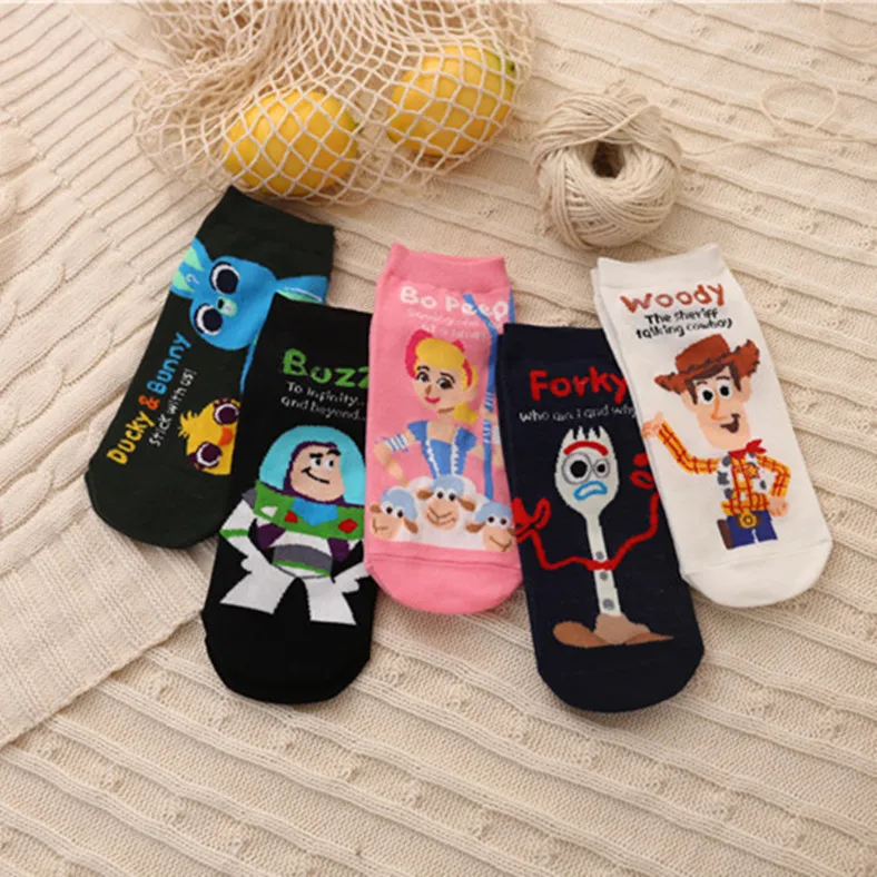 

Носки для девочек Disney, хлопковые с героями мультфильмов, 1 пара