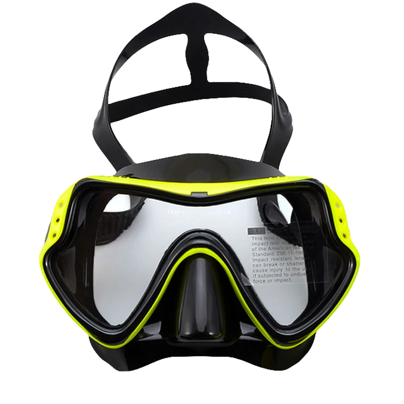 Маска JoyMaySun для подводного плавания очки дайвинга с силиконовой юбкой панорамная