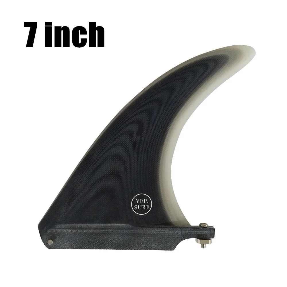 Black 7 inch " /8"/" /11" серфинговая доска для серфинга, одна коробка, плавник для серфинга, Лонгборд, длина 10,25 дюймов, sup, аксессуары, производительность, стиль noserider - Цвет: Black 7 inch